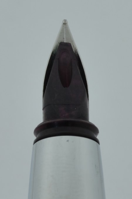 Pelikan Pura P40 Fountain Pen - Blue Silver Aluminum, Fine Steel